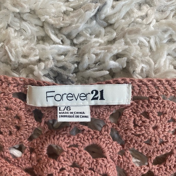 Crochet top long sleeve Forever 21 - Picture 5 of 5